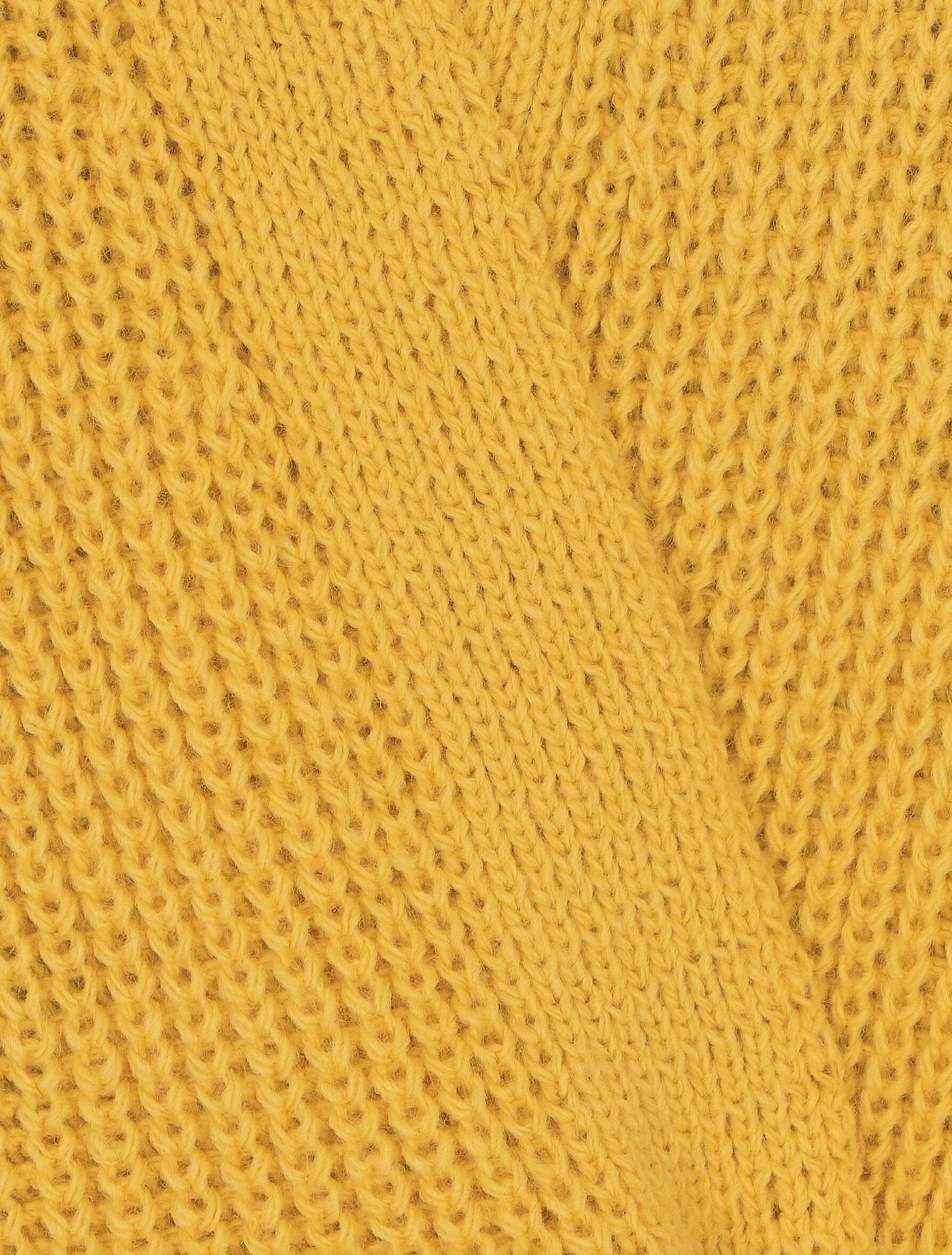 Effen vest met wikkelhals - Geel - Image 3