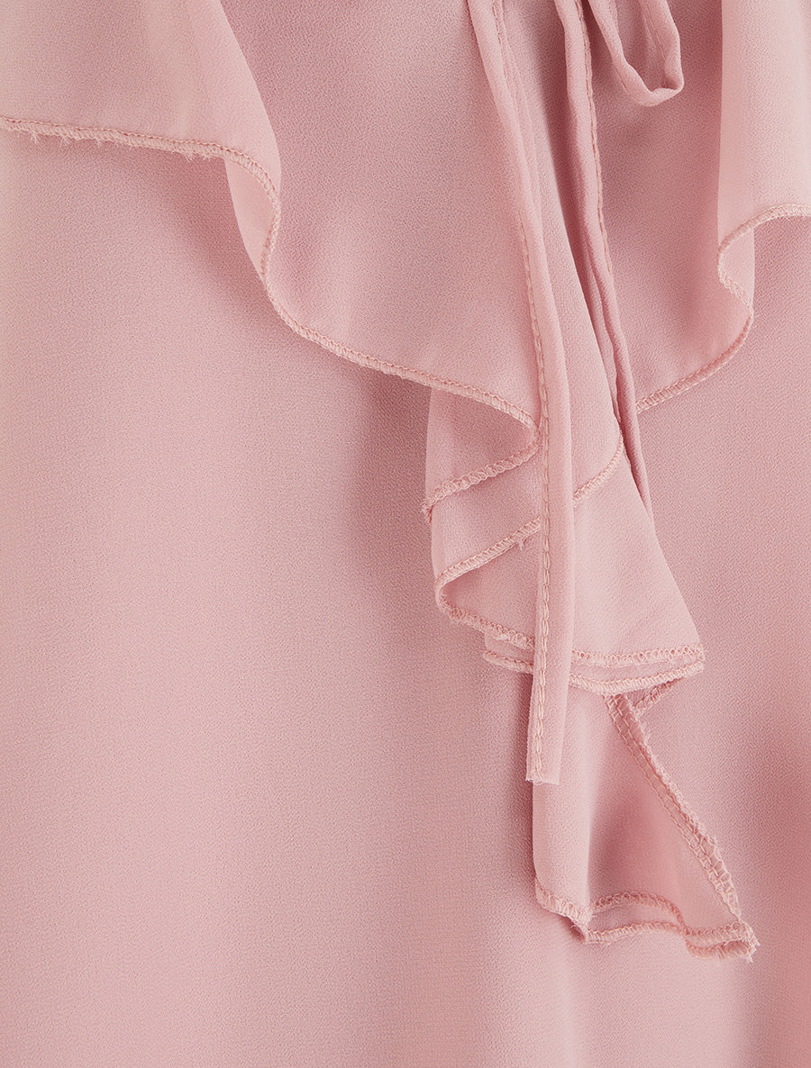 Effen voile caraco - Oudroze - Image 3