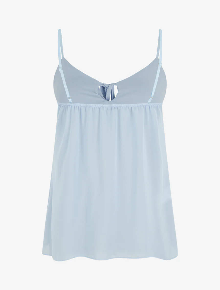 Effen voile caraco - Lichtblauw - Image 2