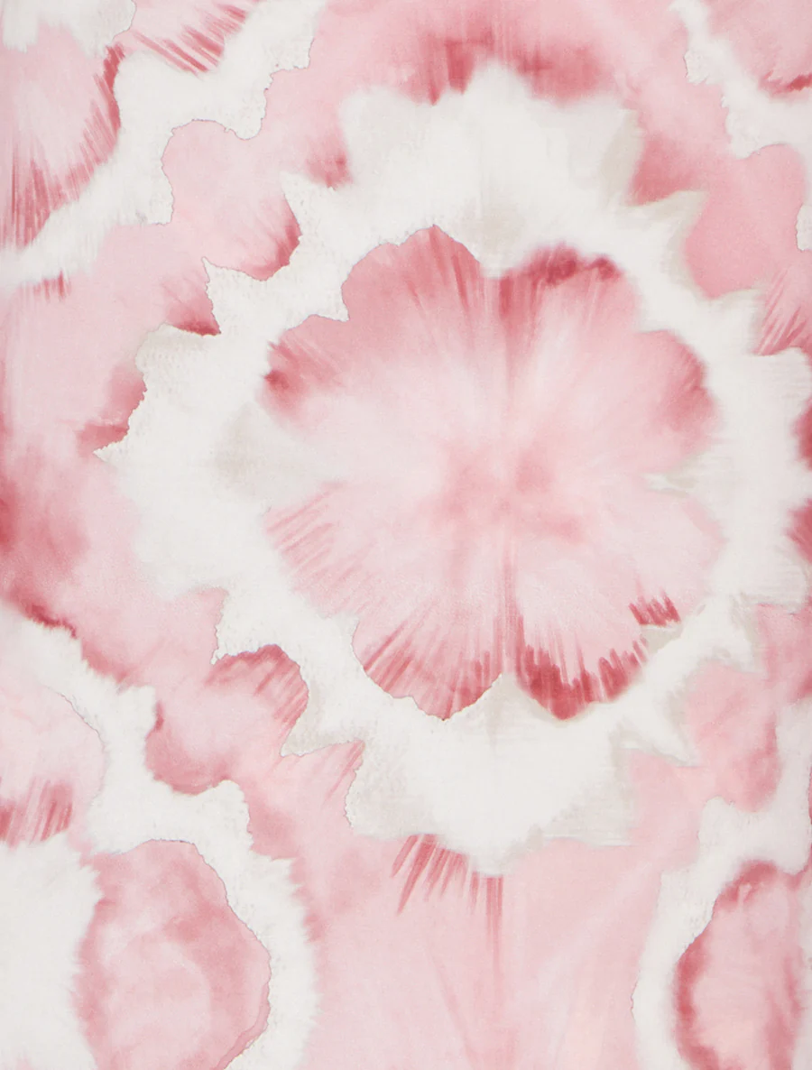 Elastische broek met abstracte print - Roos - Image 3