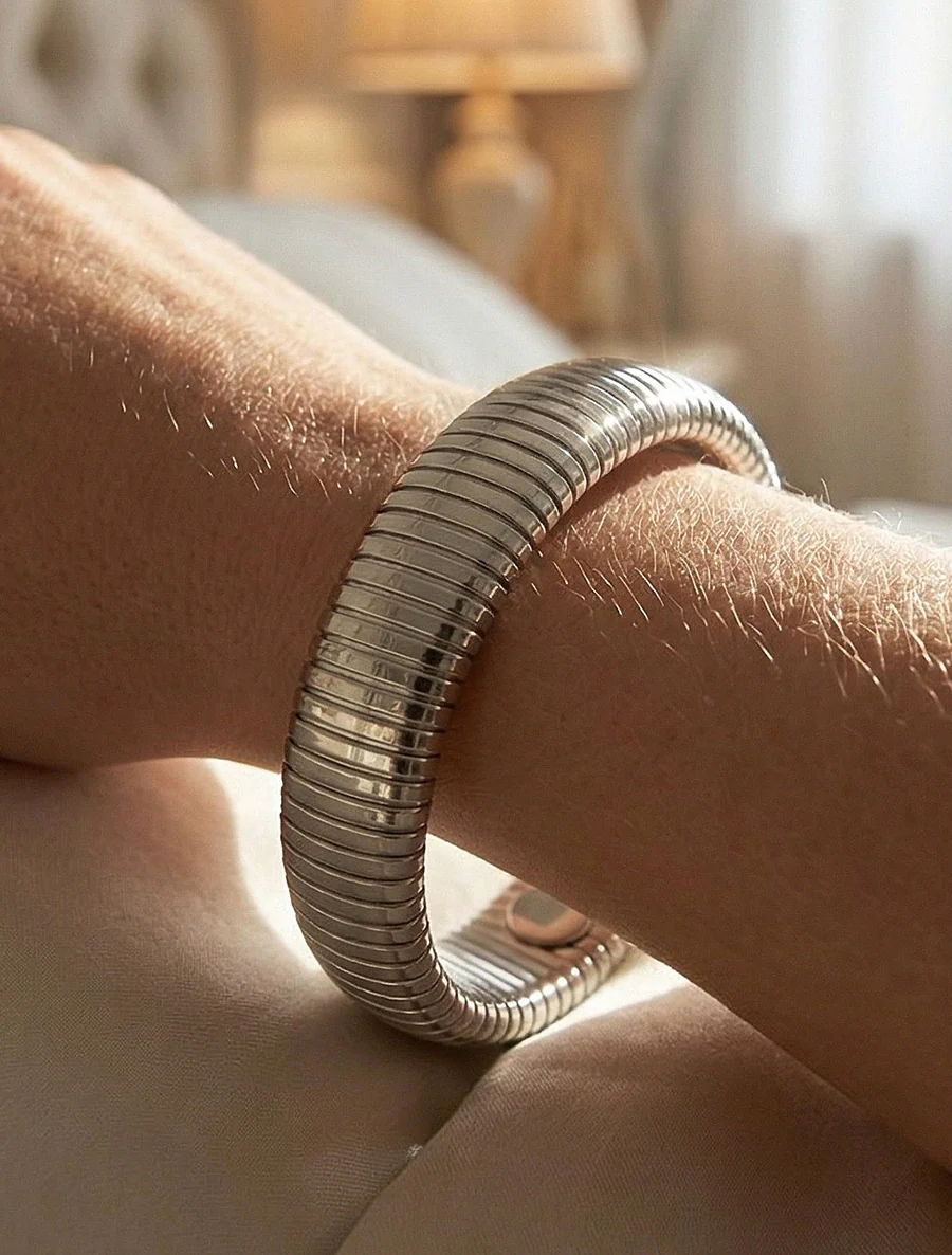 Elastische geribbelde armband - Geld