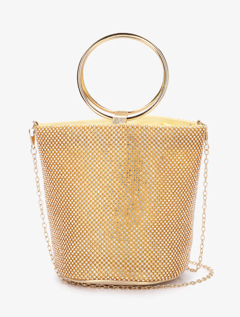 Emmer tas met strass - Goud - Image 3