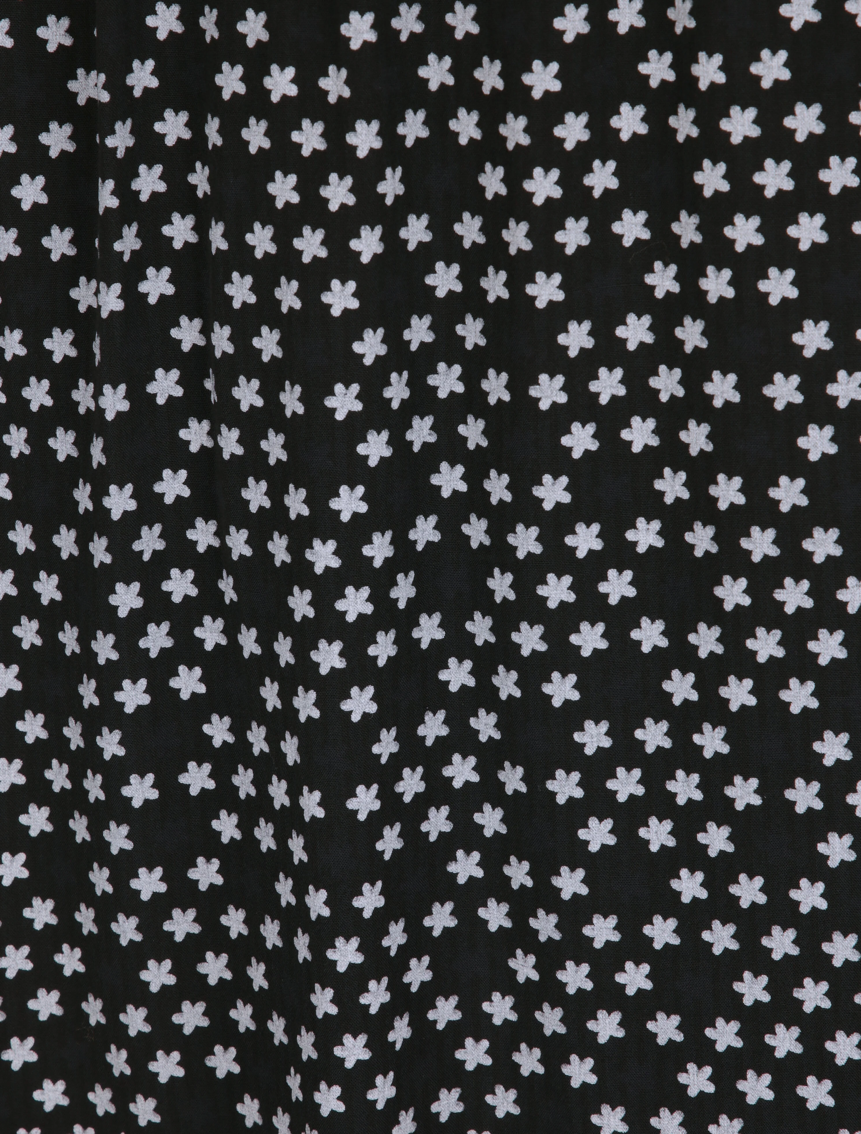 Empire jurk met bloemenprint, halflang - Zwart - Image 4
