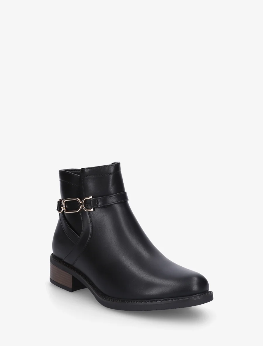 Enkelboots in imitatieleer - Zwart - Image 2
