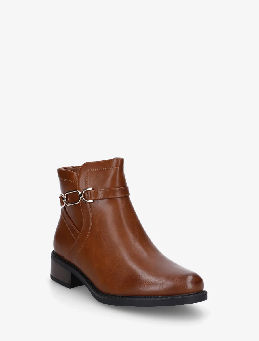 Enkelboots in imitatieleer - Kameel - Image 2
