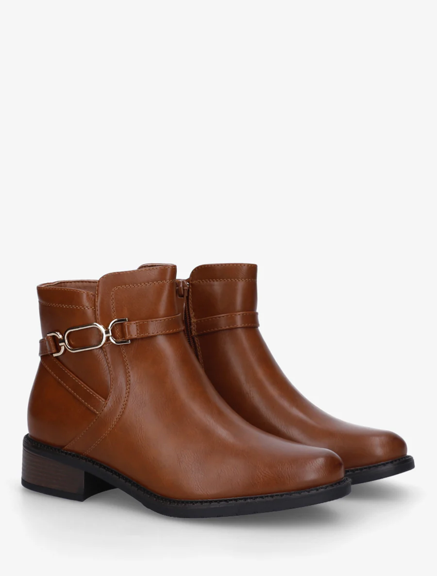 Enkelboots in imitatieleer - Kameel - Image 4