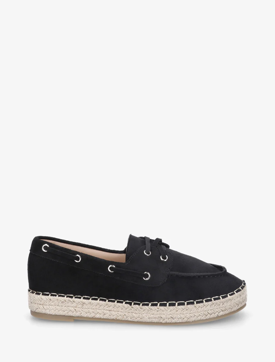 Espadrilles van suèdine - Zwart