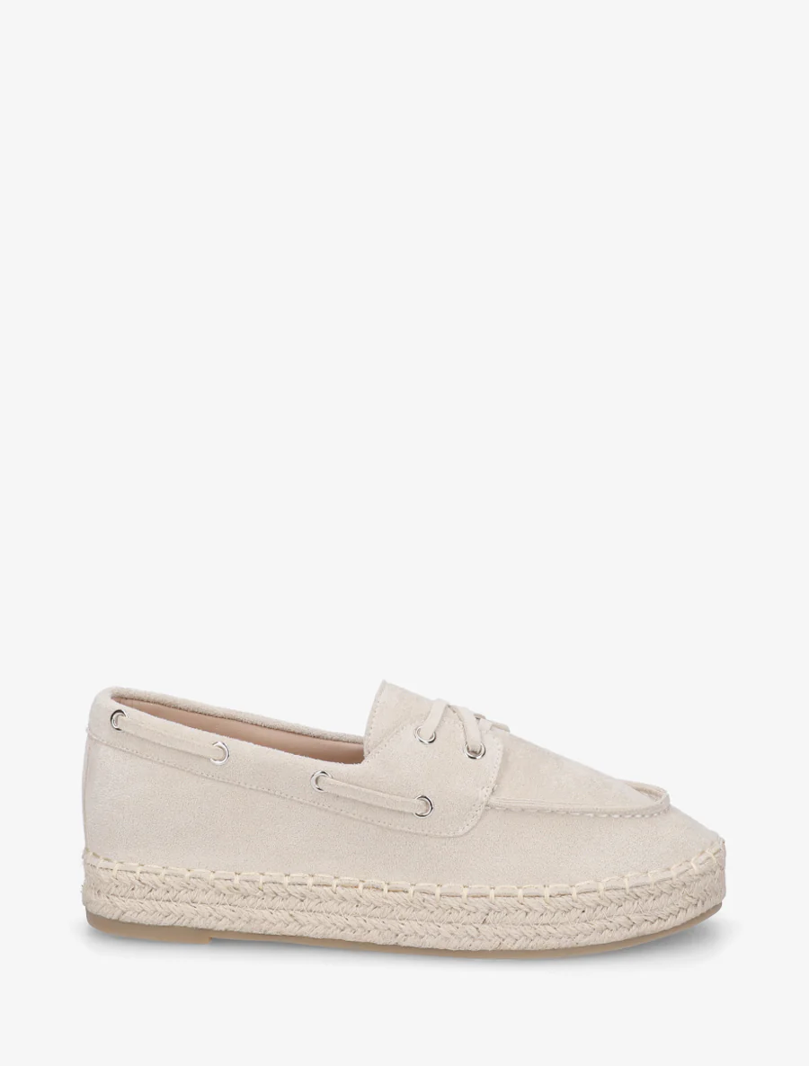Espadrilles van suèdine - Beige