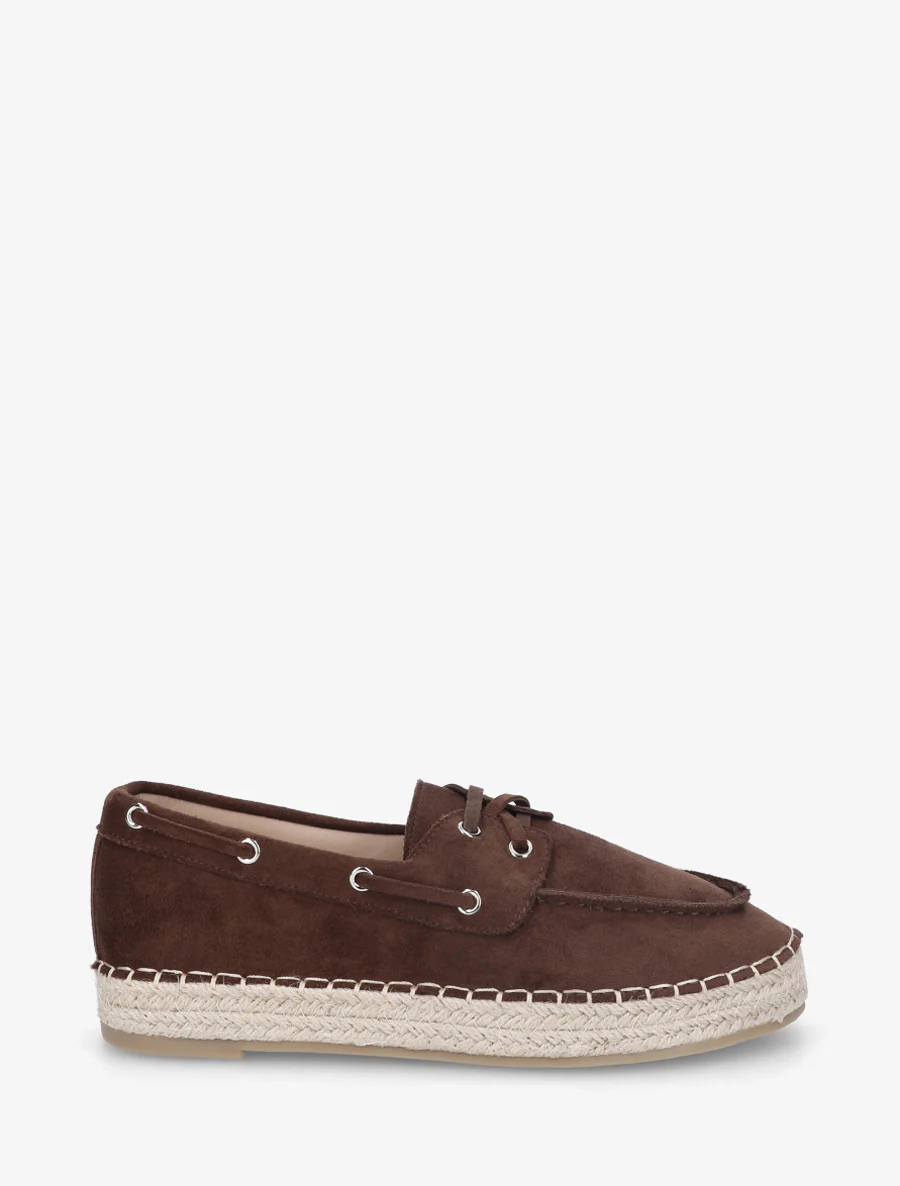Espadrilles van suèdine - Bruin
