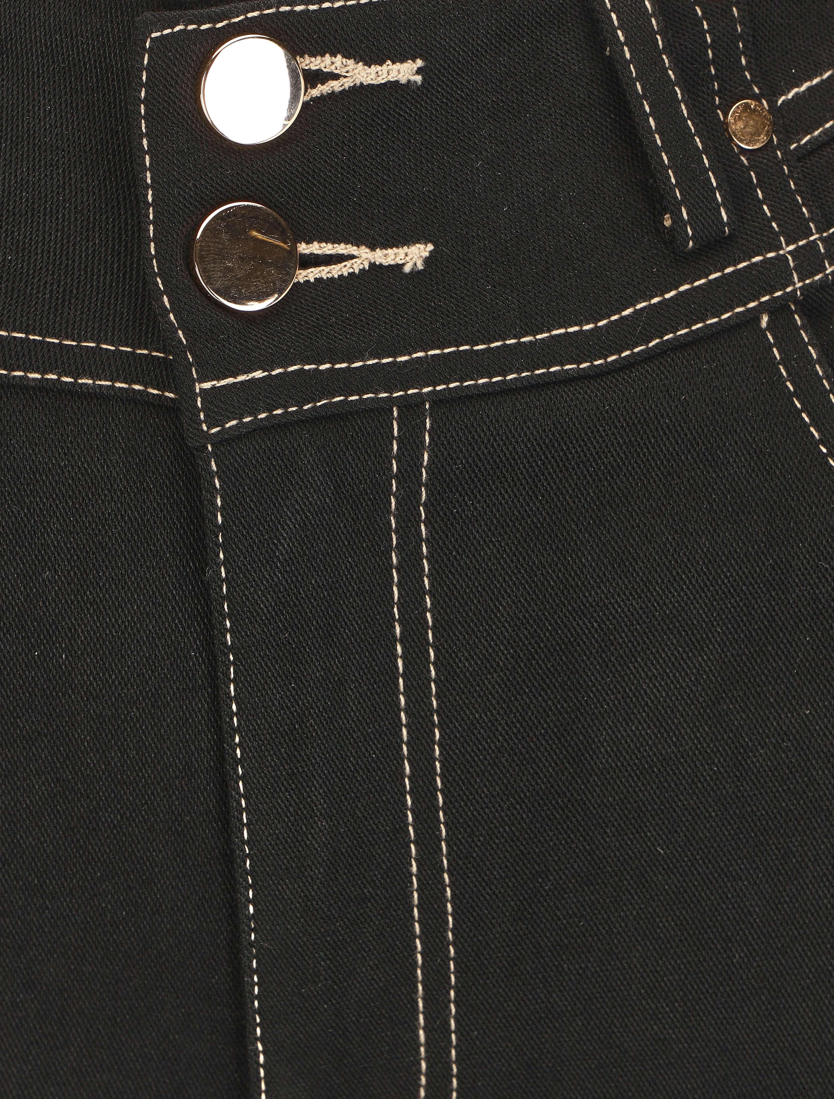 Fancy skinny jeans met hoge taille - zwart - Image 3