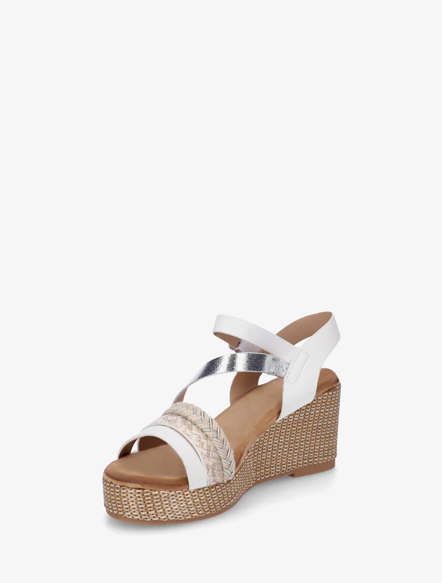 Fantasierijke sandalen met meerdere bandjes - Wit - Image 3