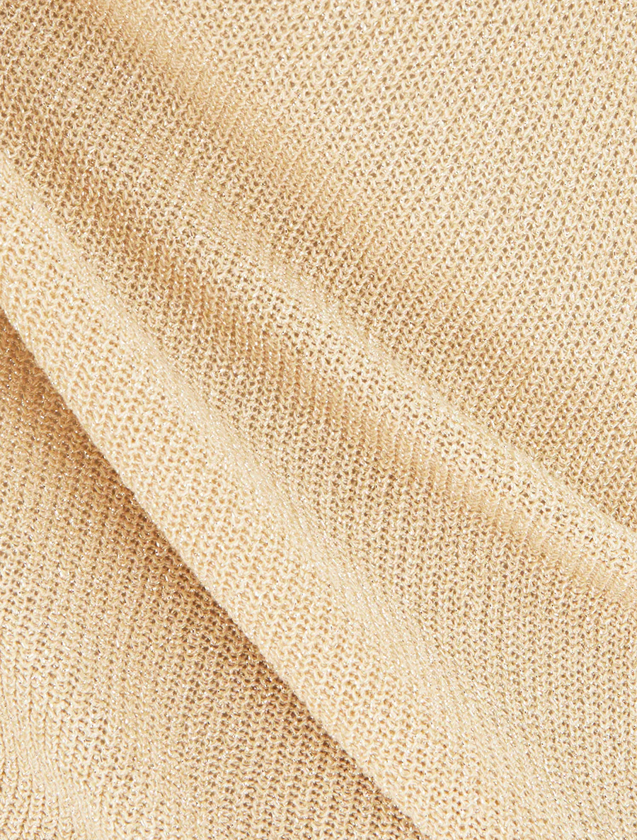 Fijn gebreide tanktop met glinsterend detail - Licht kameel - Image 3