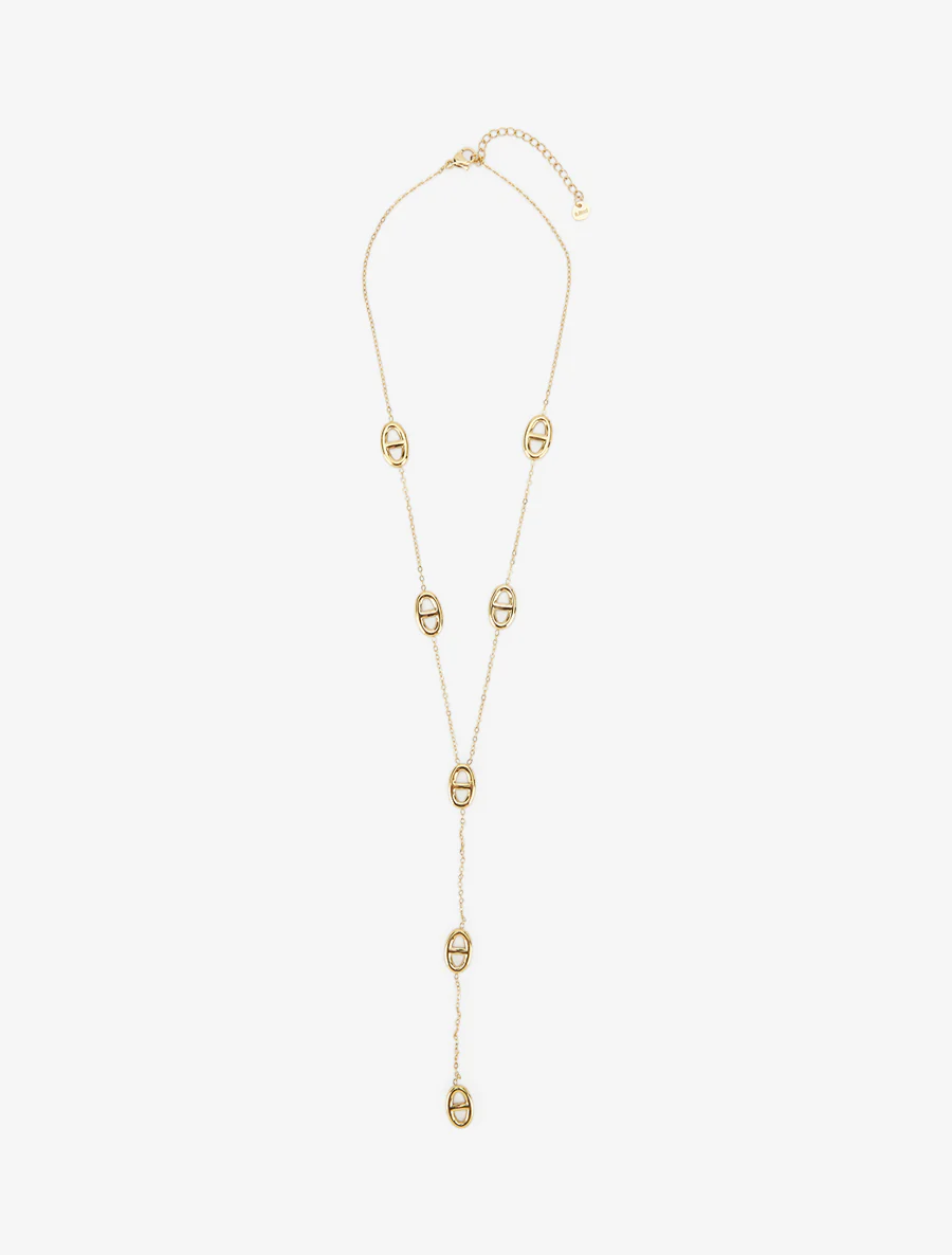 Fijne ketting met ankerschakels - Goud - Image 2