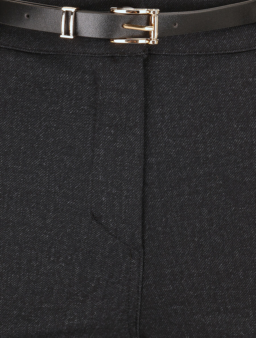 Flare broek met vlekkeneffect - Antraciet - Image 3