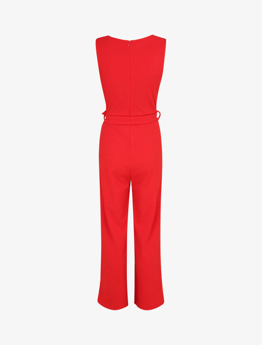 Flare overslag combinatie met kanten rand - Rood - Image 2