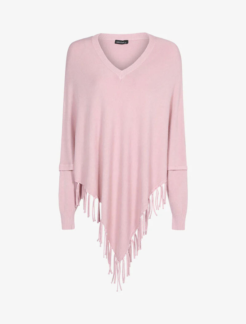 Franjeponcho - roze