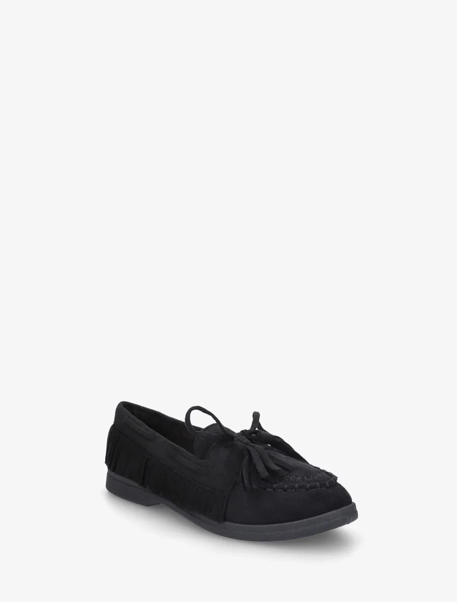 Fringes suède loafers - Zwart - Image 2