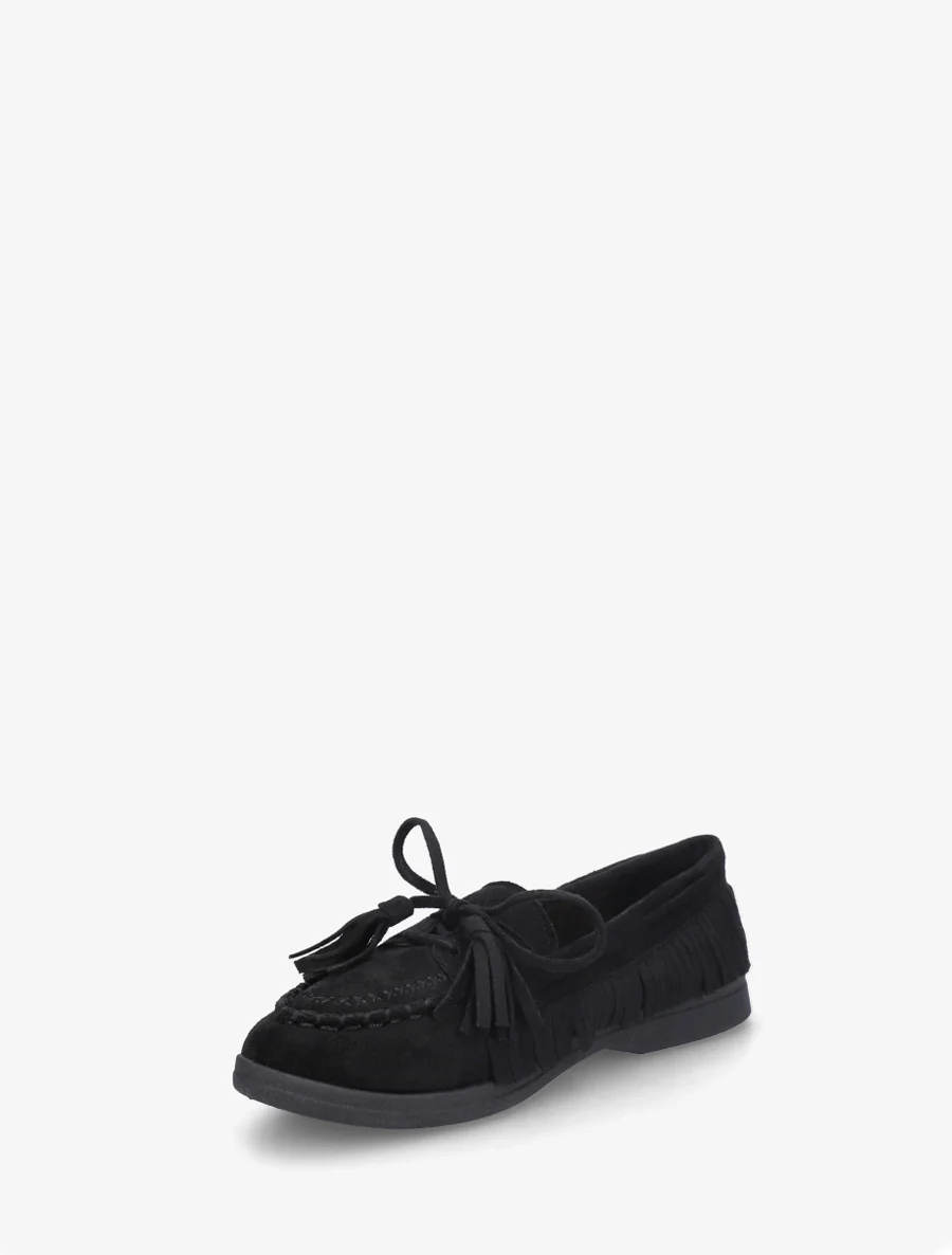 Fringes suède loafers - Zwart - Image 3