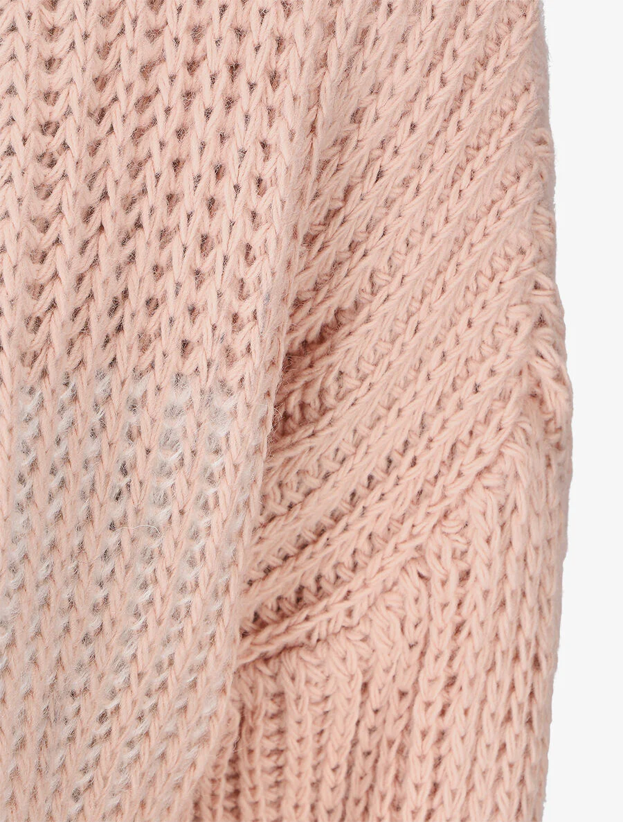 Gebreide trui met twee kleuren - Roze - Image 3