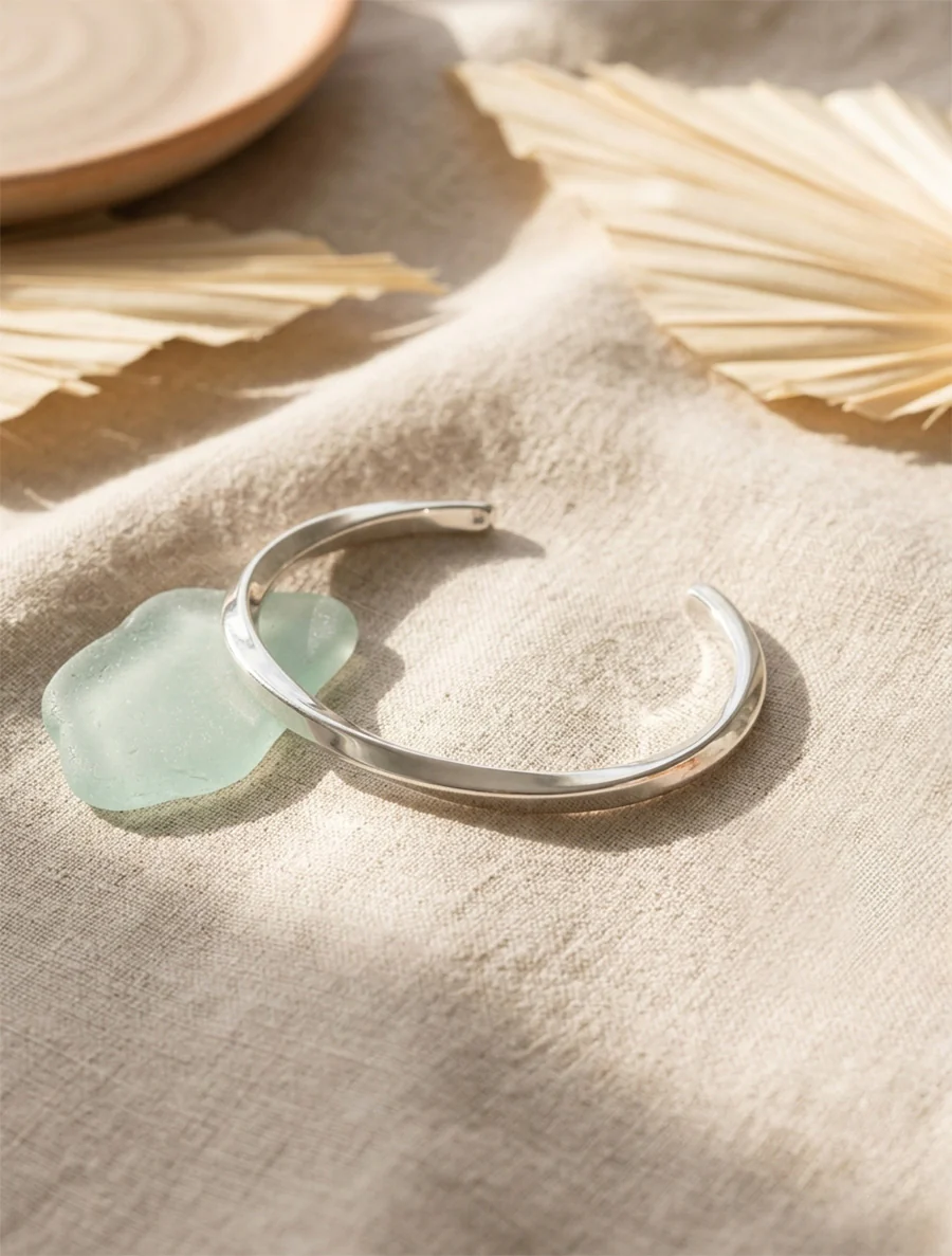 Gedraaide open armband - Geld