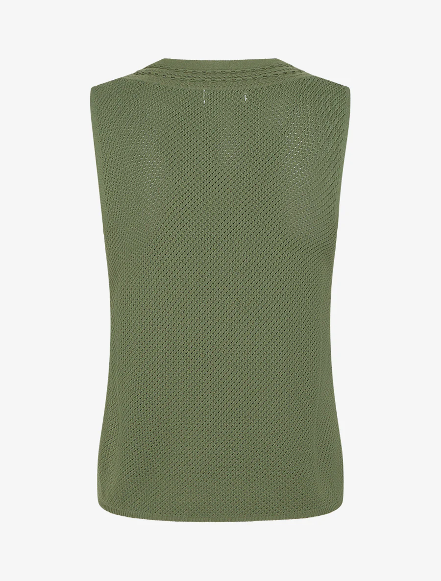Gehaakt gebreid hemdje - Kaki - Image 2