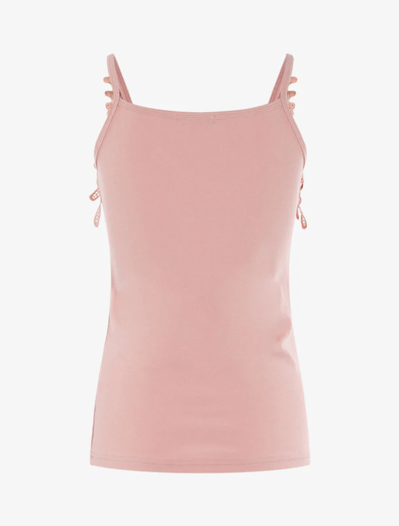Gehaakte haltertop - roze - Image 2