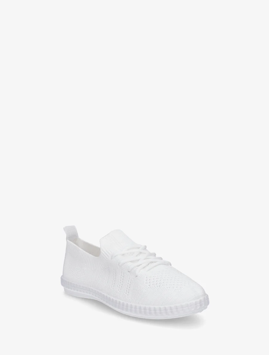 Gehaakte stoffen tennisschoenen - Wit - Image 2