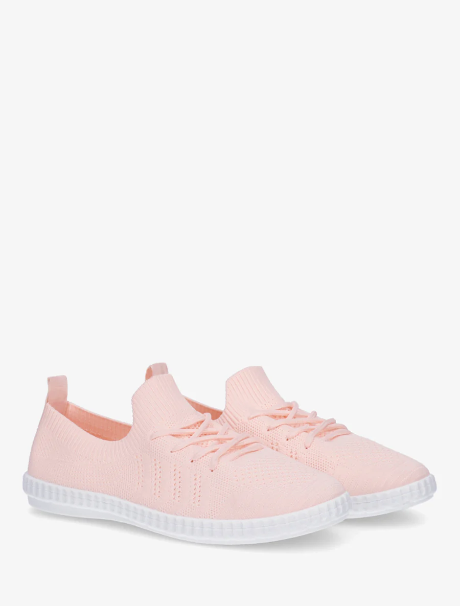 Gehaakte stoffen tennisschoenen - Roos - Image 4