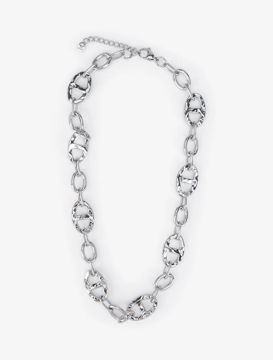 Gehamerde ketting met ankerschakels - Geld - Image 2