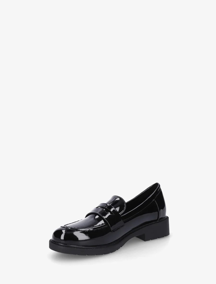 Gelakte mocassins van imitatieleer - Zwart - Image 3