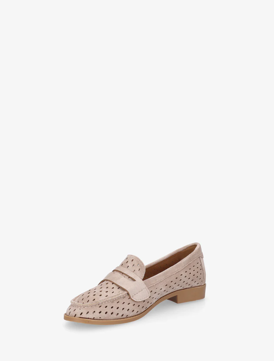 Geperforeerde mocassins van suèdine - Mol - Image 3