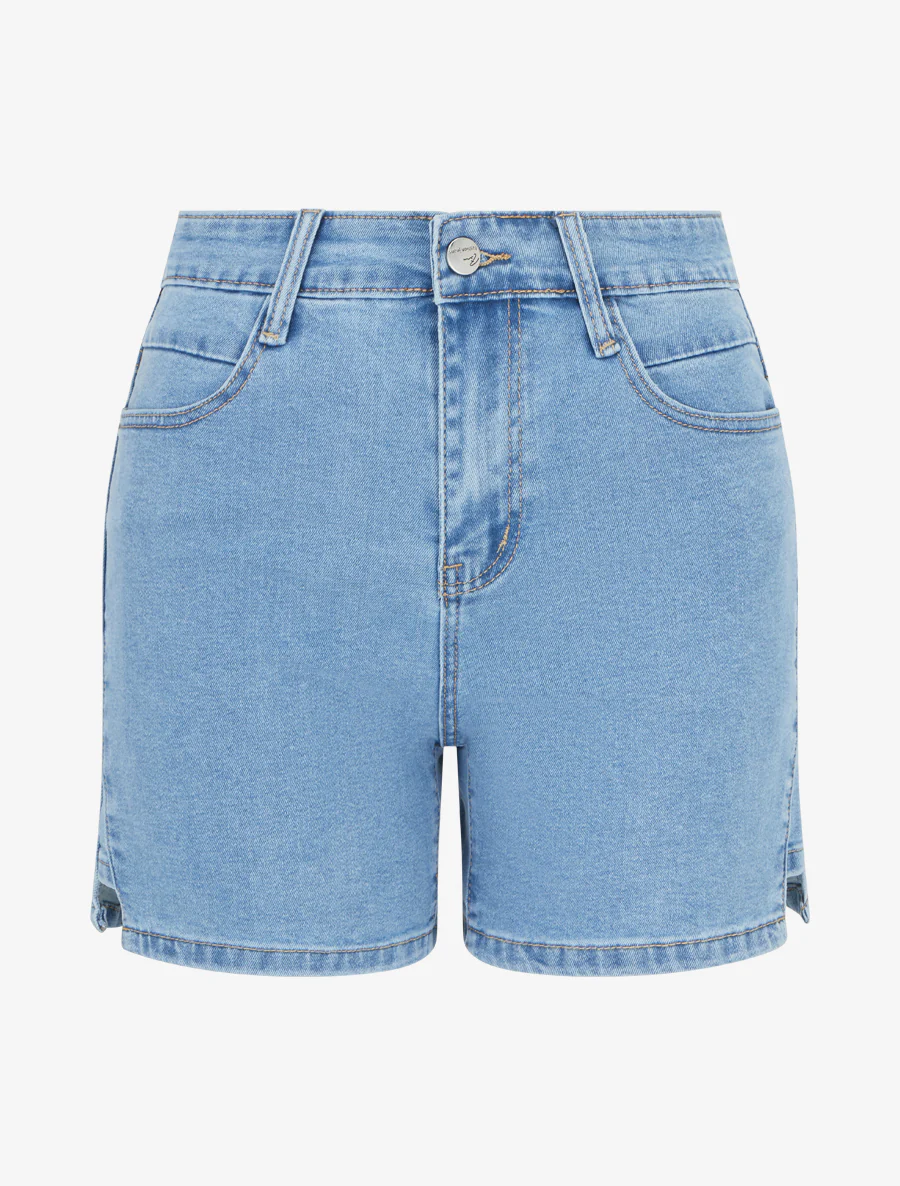 Gescheurde spijkershort - Blauw