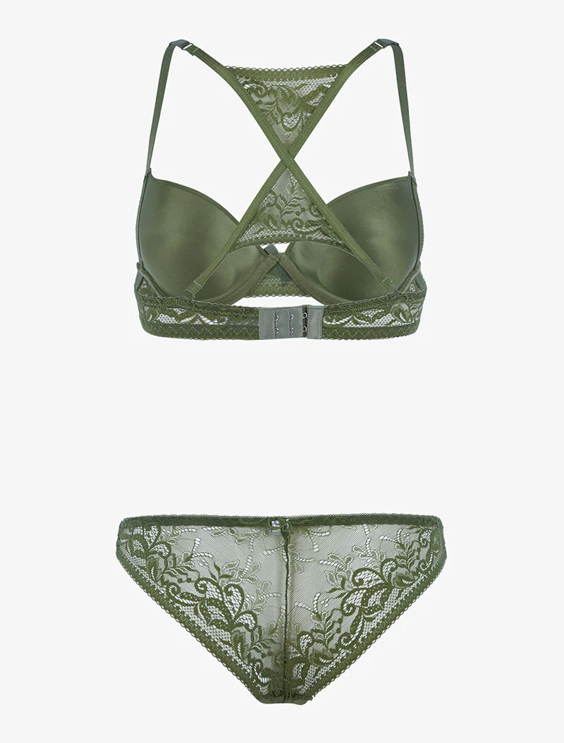 Gestileerde racerback set - kaki - Image 2