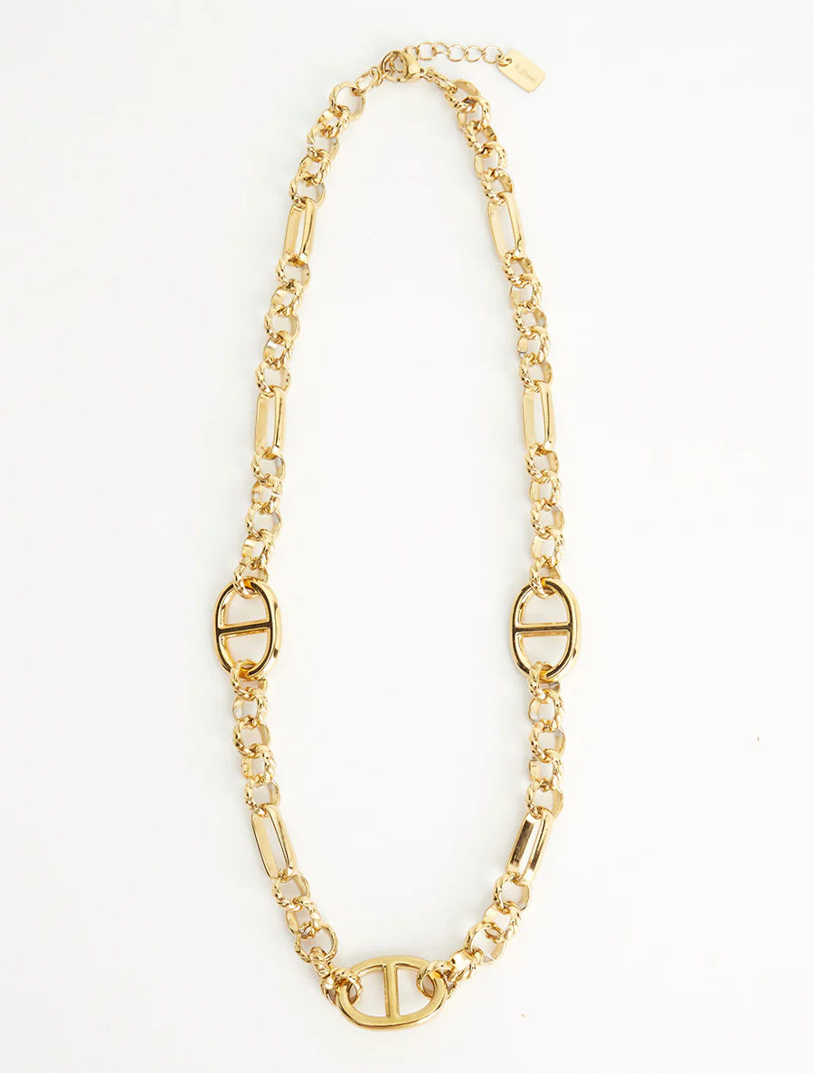 Gestileerde schakelketting - Goud - Image 2