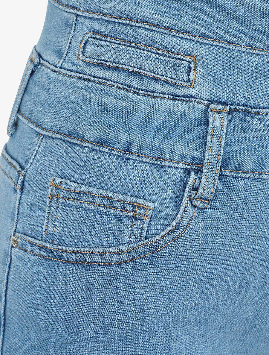 Gestileerde taille jeans short - Denim - Image 3