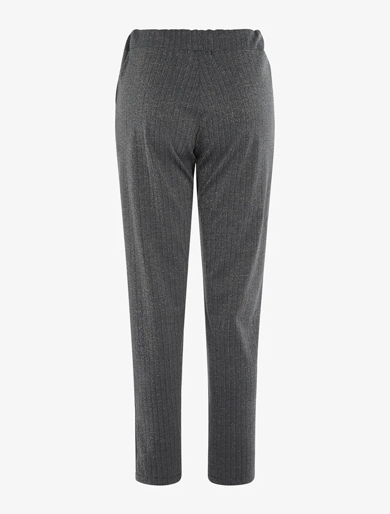 Broek met iriserende strepen - zilver - Image 2