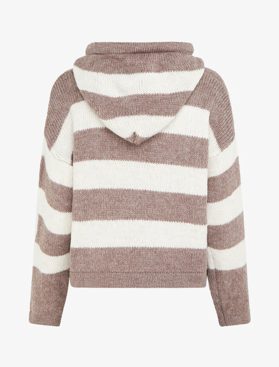 Gestreepte hoodie - Mol - Image 2