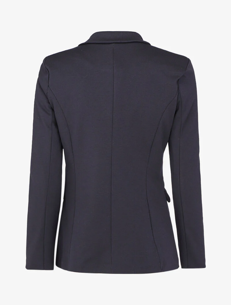 Getailleerd blazer met één knoop - Marineblauw - Image 2