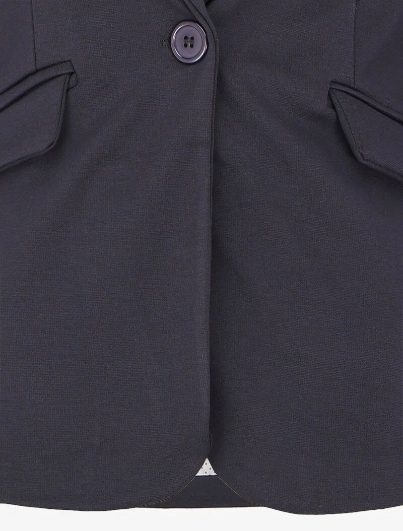 Getailleerd blazer met één knoop - Marineblauw - Image 3