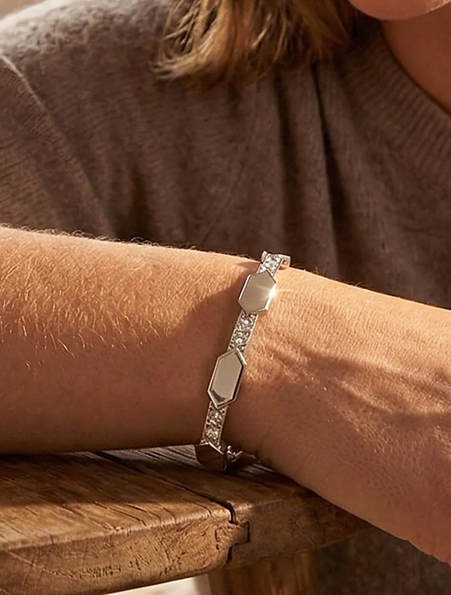 Getande armband met strass - Geld