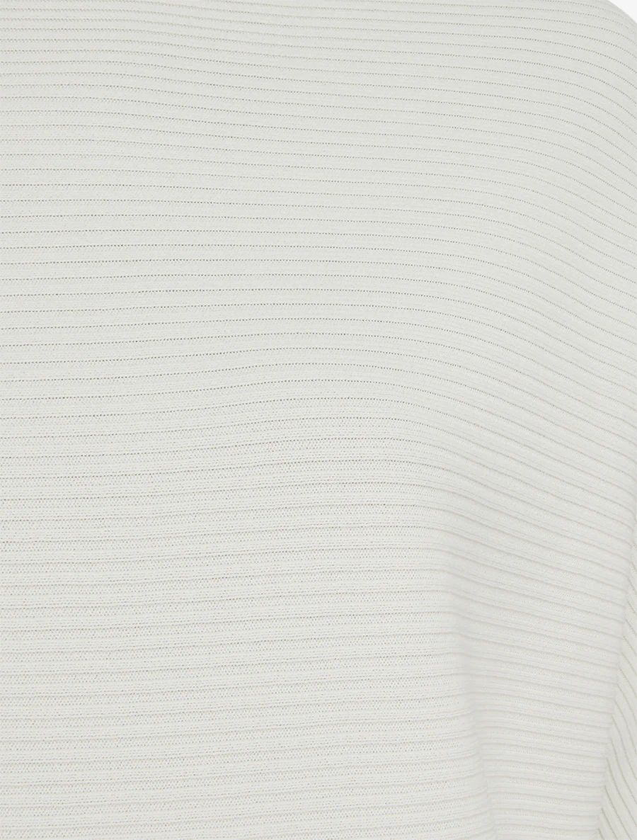 Getextureerde top met korte mouwen - Ecru - Image 3