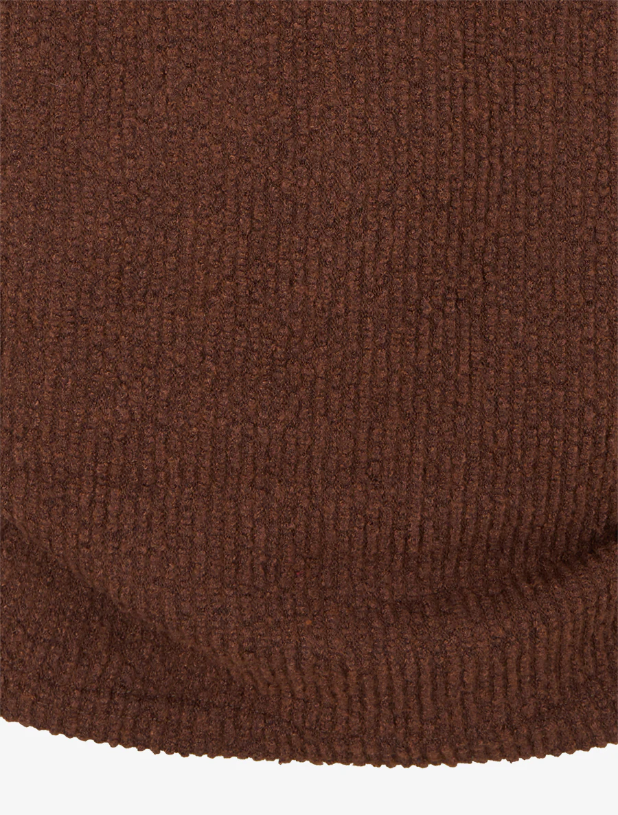 Getextureerde trui met lange mouwen - Bruin - Image 3