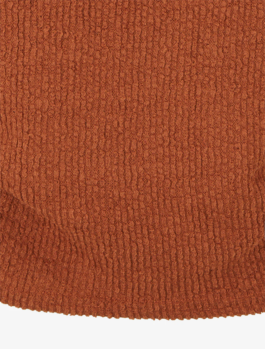 Getextureerde trui met lange mouwen - Sienarood - Image 4