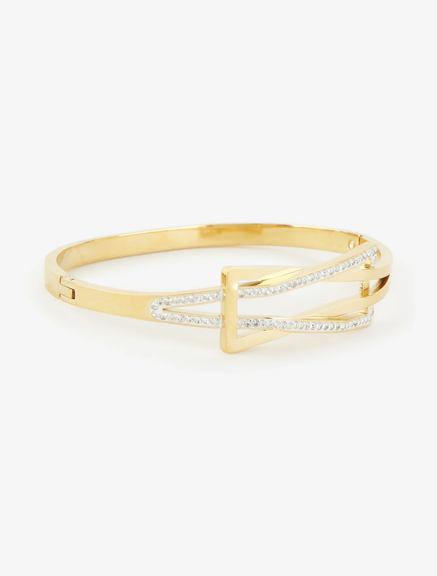 Gevlochten driehoekige biezen - Goud - Image 2