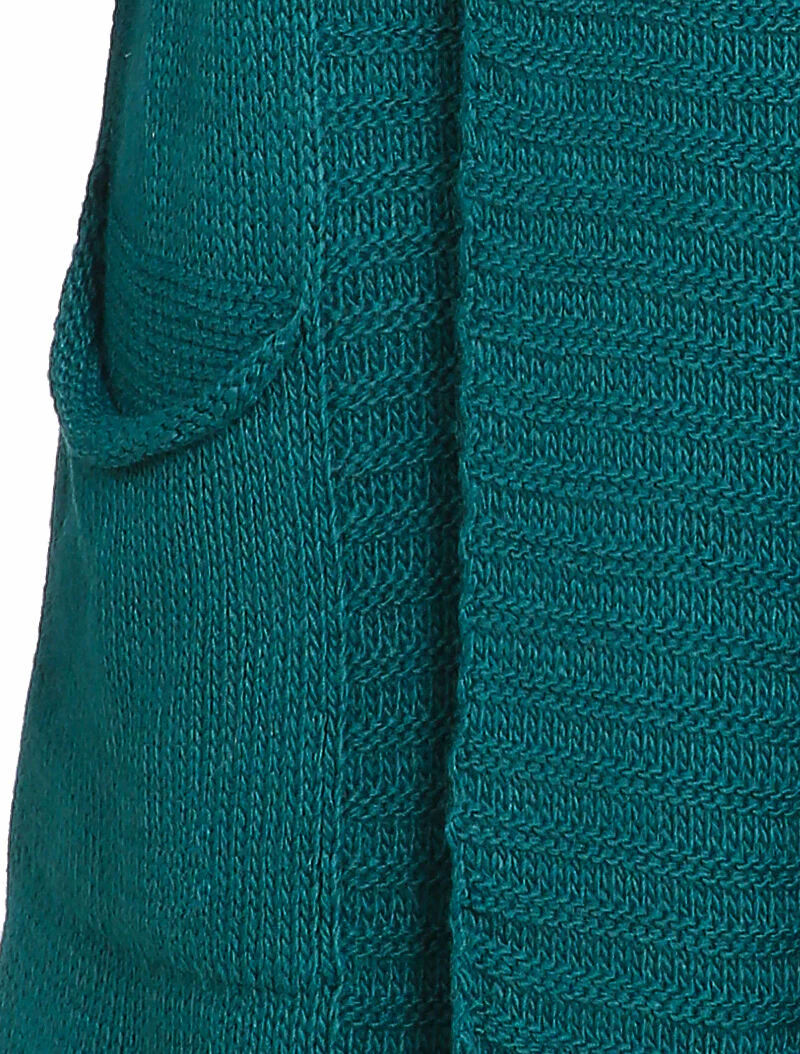 Halflang vest met sjaalkraag - Eendblauw - Image 3