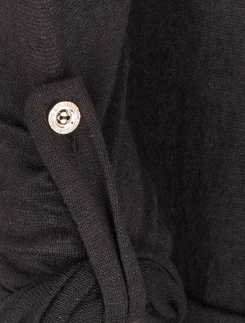 Shawl kraag vest - Zwart - Image 3