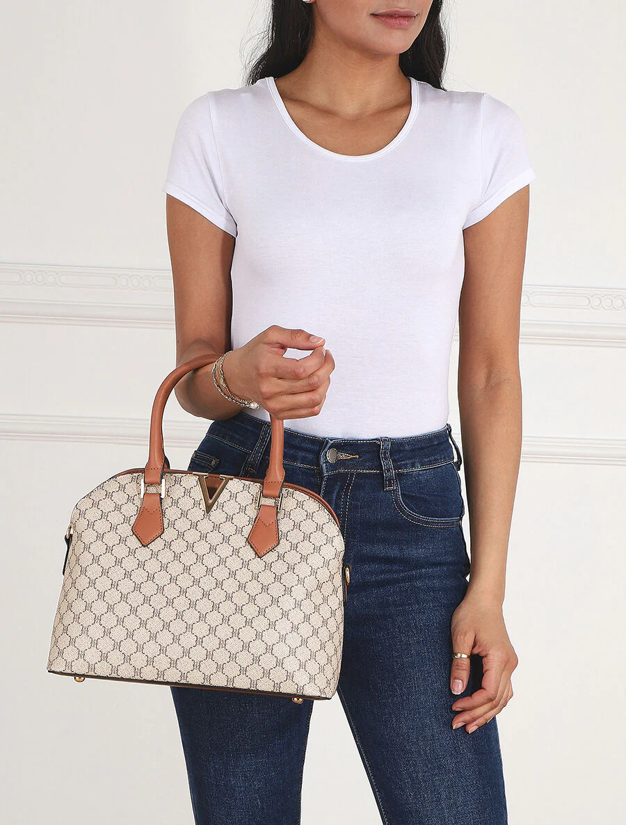 Gina schoudertas - taupe - Image 5