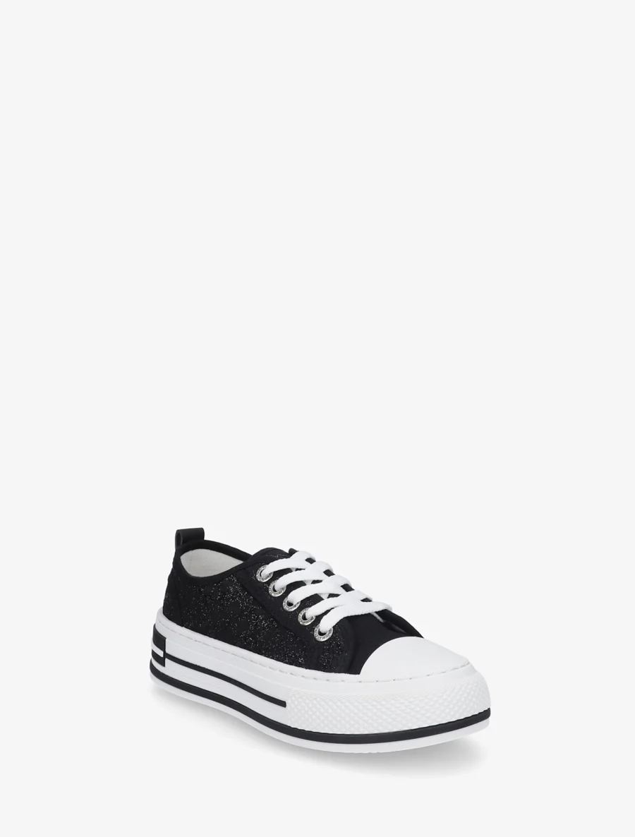 Glitter kant sneakers - Zwart - Image 2