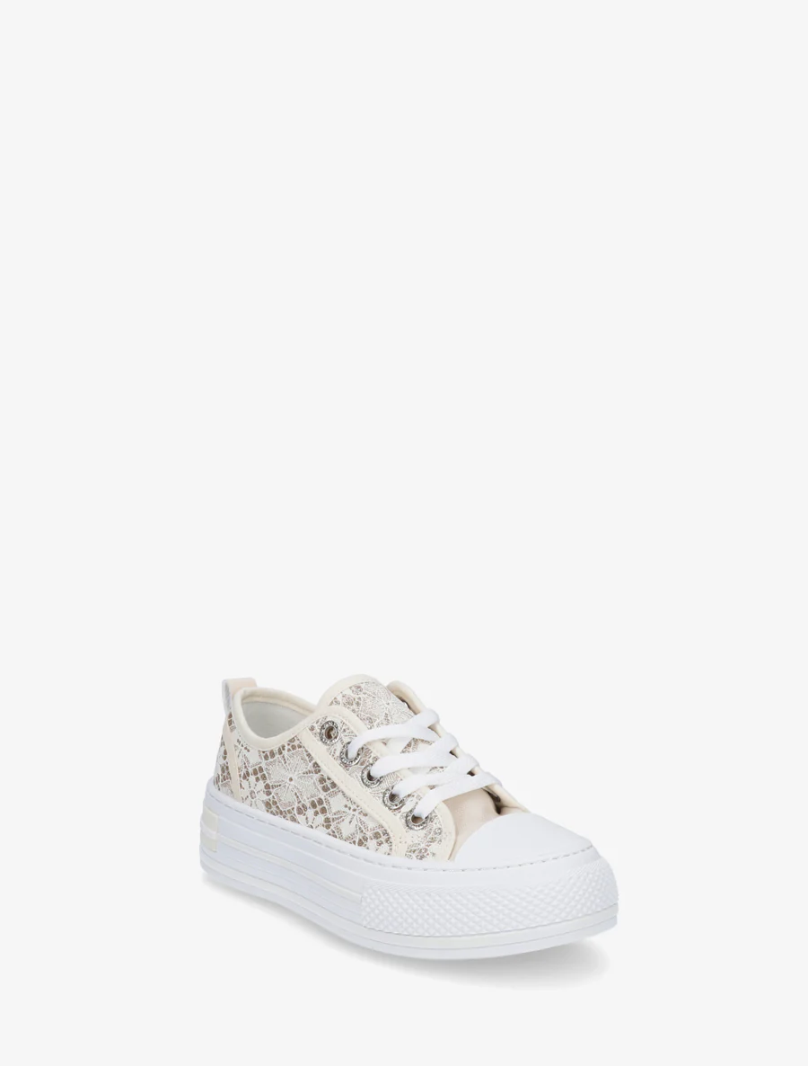 Glitter kant sneakers - Beige - Image 2