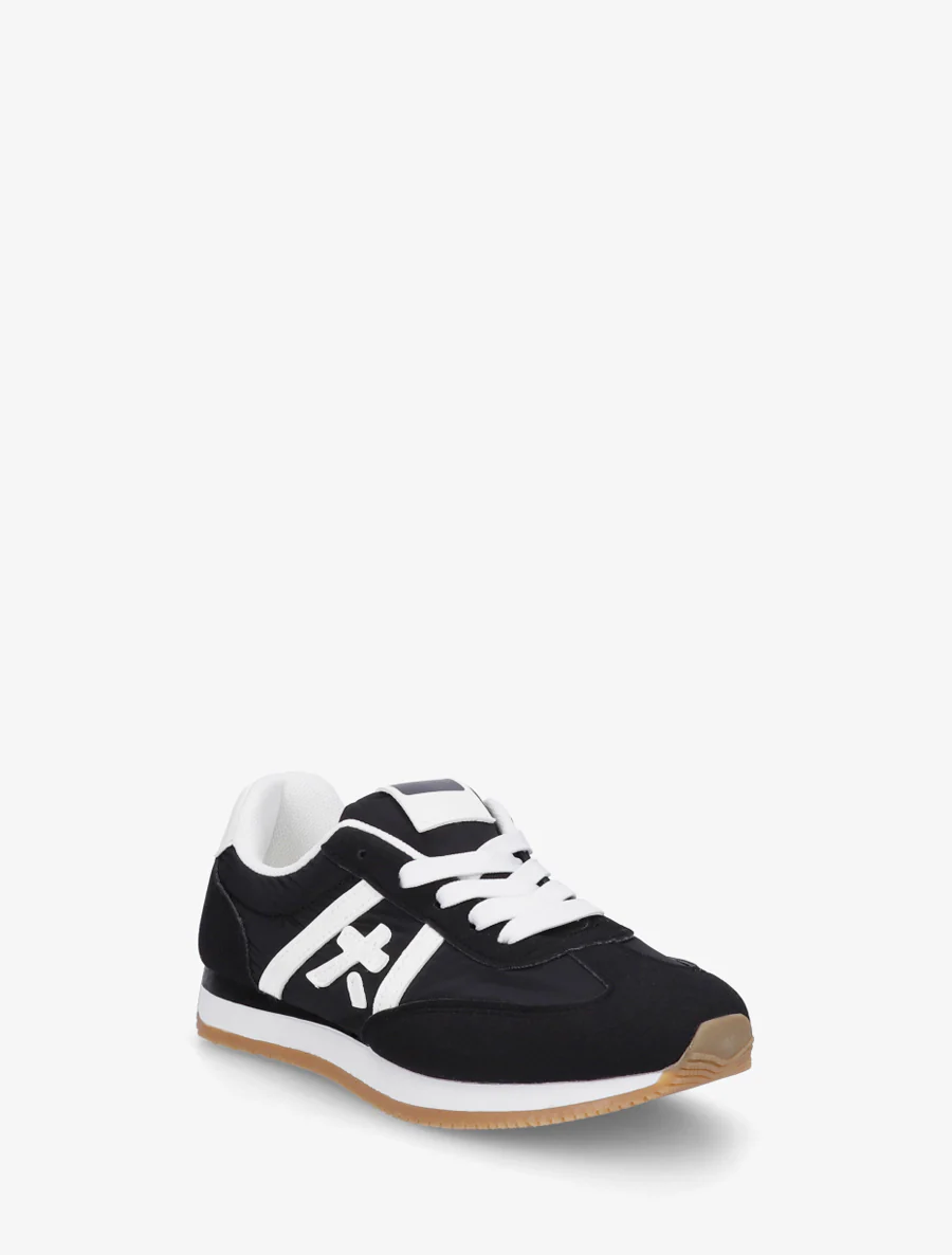 Grafische inzetstukken sneakers - Zwart - Image 2